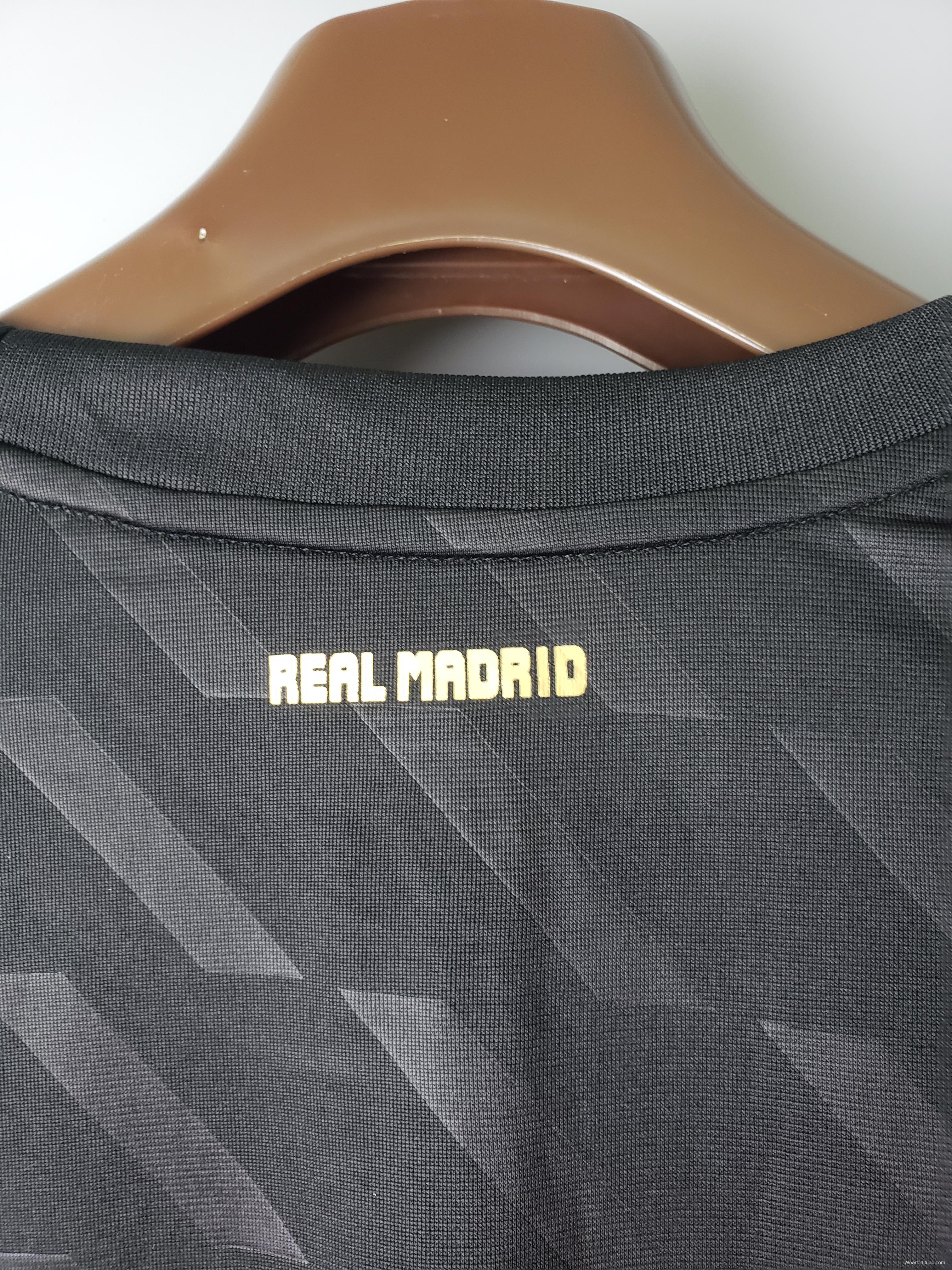 2012 Real Madrid black long sleeves Soccer Jersey