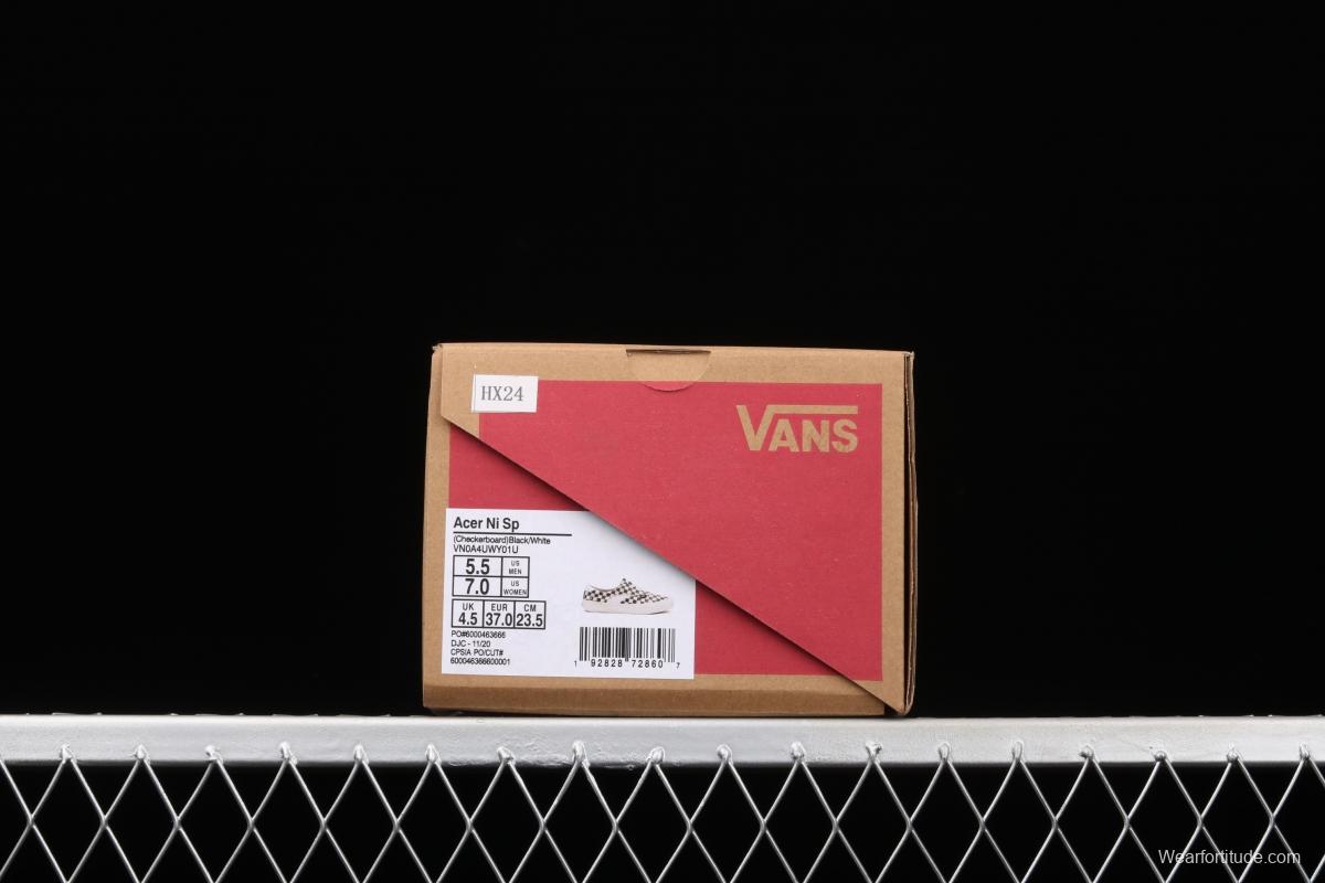 Vans Acer Ni SP Anaheim Checkerboard splicing Classic Series retro Vulcanized canvas shoes VN0A4UWY01U