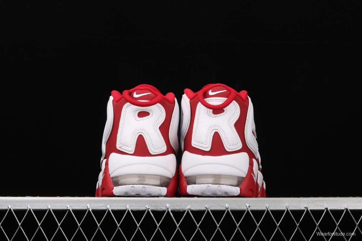 Supreme x NIKE Air More Uptempo co-signed AIR classic high street leisure sports basketball shoes 902290-600