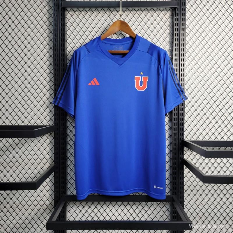 23-24 23/24 Club Universidad De Chile Blue Training Jersey