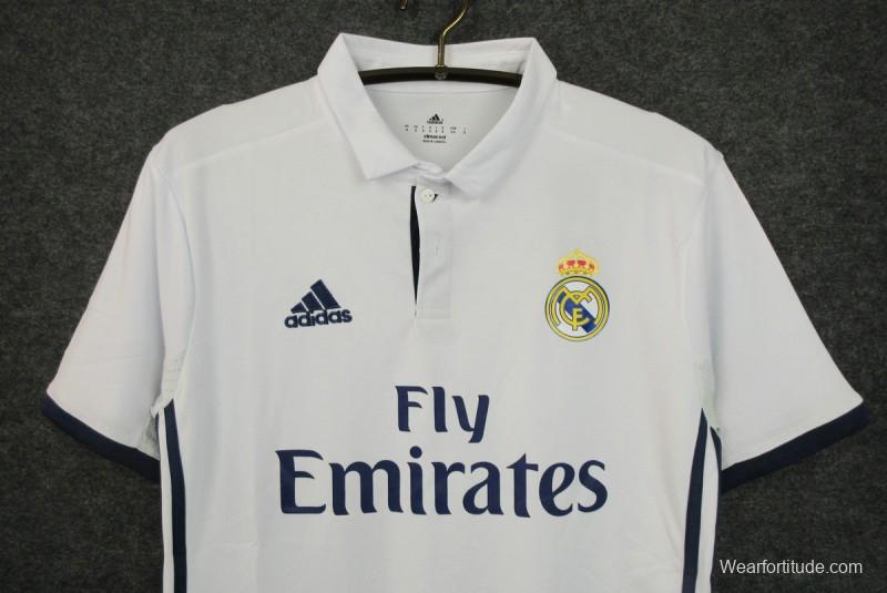 Retro 16/17 Real Madrid Home Long Sleeve Jersey