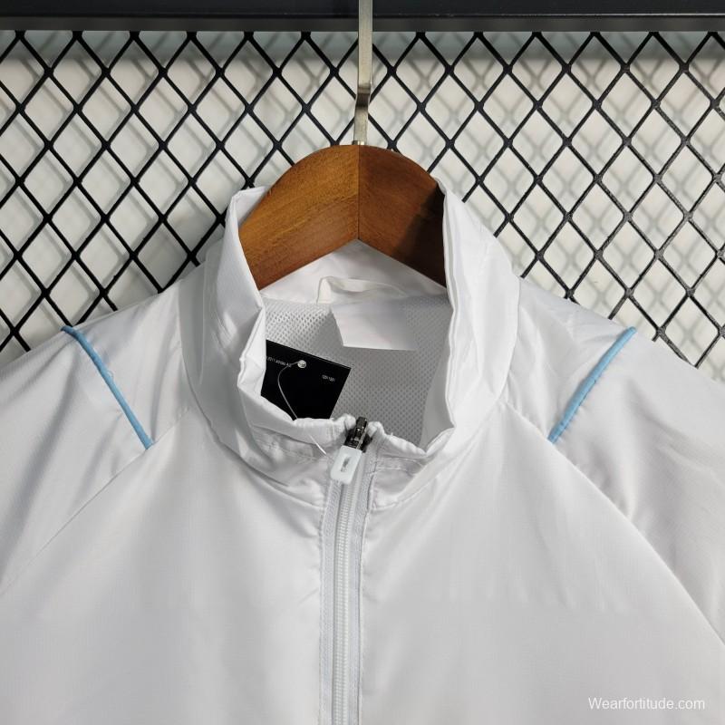 23-24 Flamengo White Windbreaker