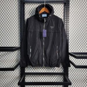 2023 PRADA Black Windbreaker