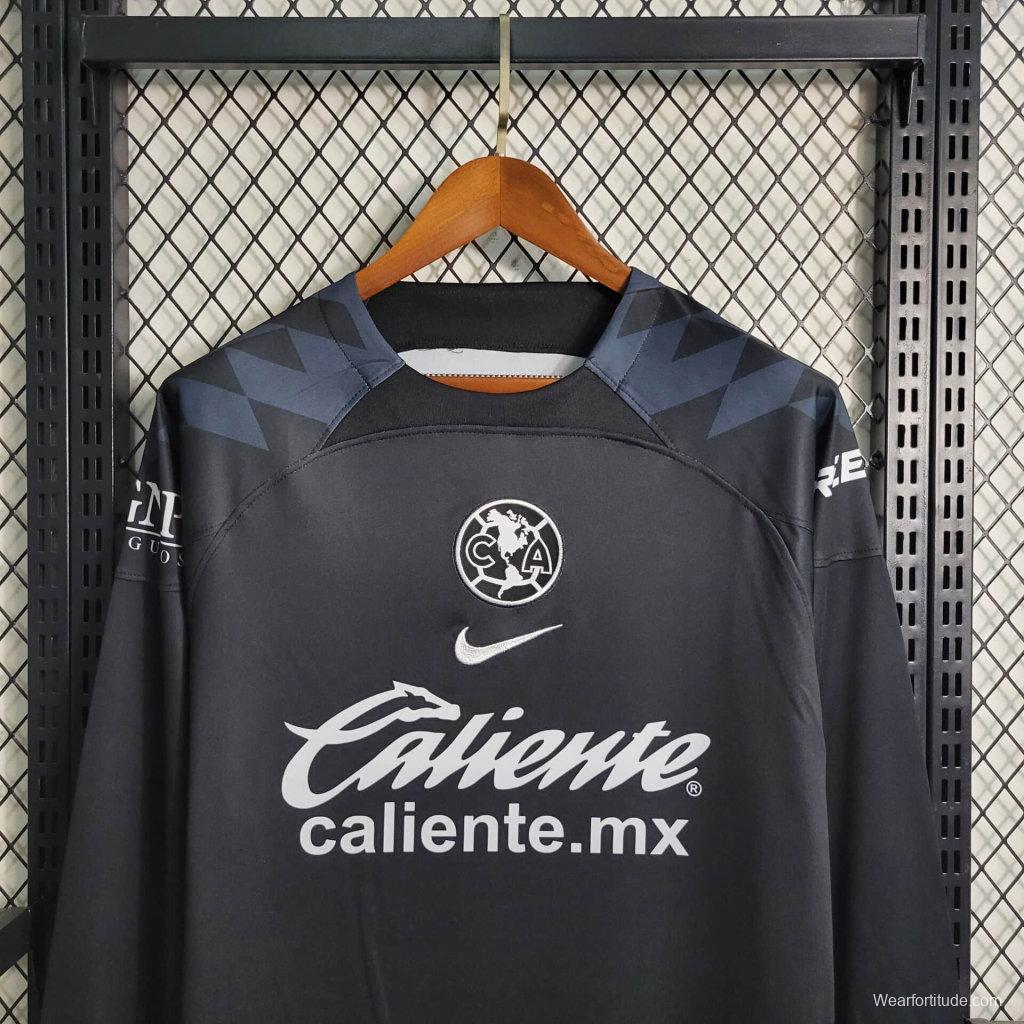 23/24 Club America Black Long Sleeve Goalkeeper Jersey