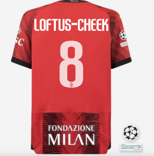 AC MILAN 2023/24 HOME STORE UCL VERSION LOFTUS-CHEEK